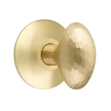 Emtek Hammered Egg Door Knob with Modern Rose by Emtek