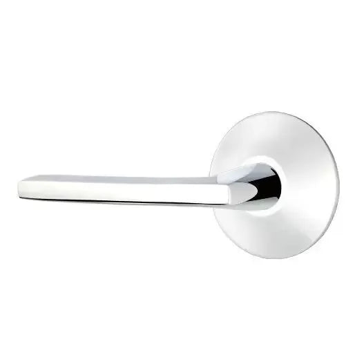 polished chrome door lever
