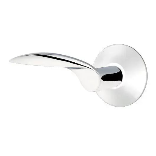 polished chrome door lever
