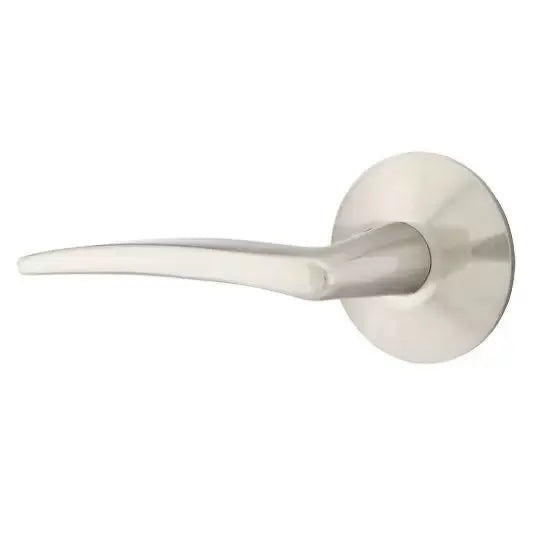Emtek Poseidon Door Lever with Modern Rose by Emtek