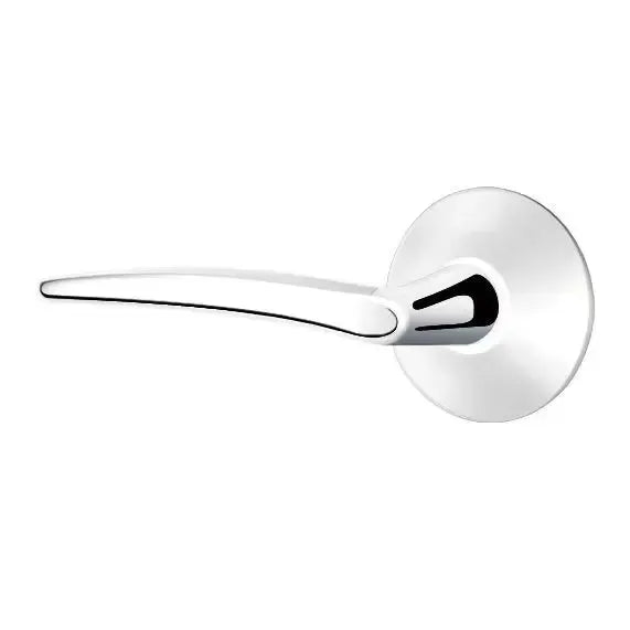 polished chrome door lever