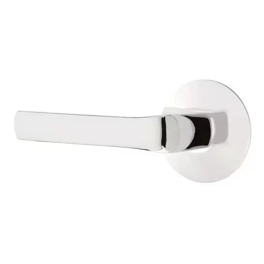 polished chrome door lever