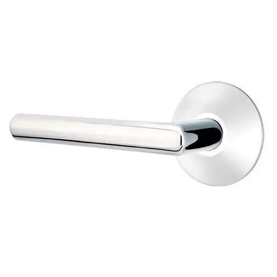 polished chrome door lever