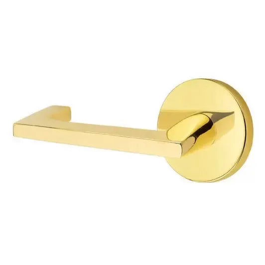 Emtek Right Handed Argos Door Lever with Disk Rose by Emtek
