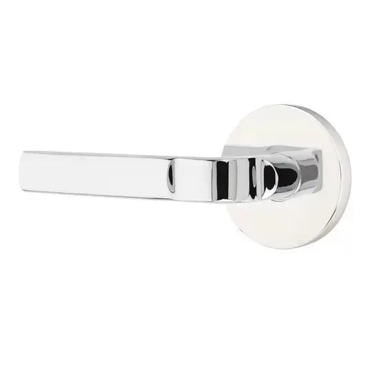 polished chrome door lever