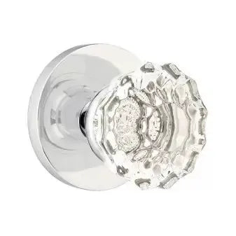polished chrome door knob