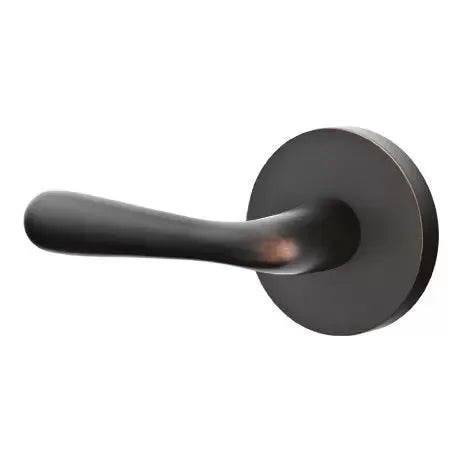 Emtek Basel Door Lever with Disk Rose by Emtek