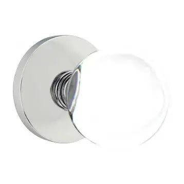 polished chrome door knob