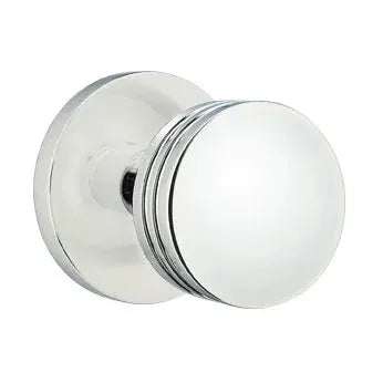 polished chrome door knob