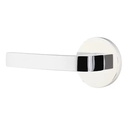 polished chrome door lever