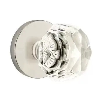 Emtek Diamond Door Knob with Disk Rose by Emtek
