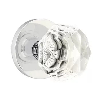 polished chrome door knob