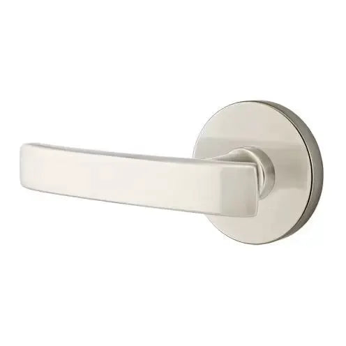 Emtek Geneva Door Lever with Disk Rose by Emtek