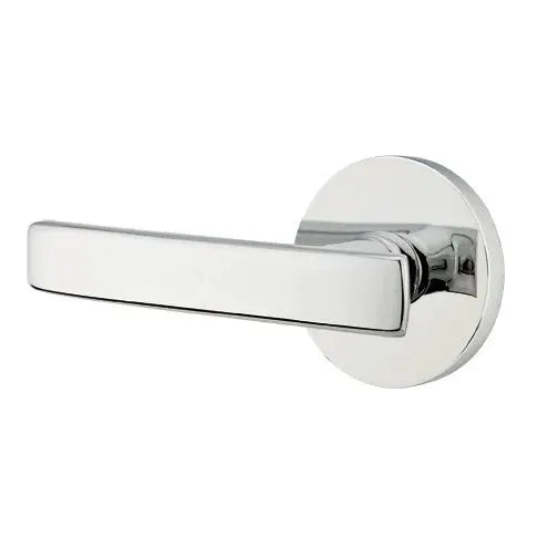 polished chrome door lever