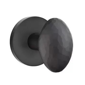 Emtek Hammered Egg Door Knob and Disk Rose by Emtek