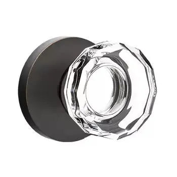 Emtek Lowell Door Knob with Disk Rose by Emtek