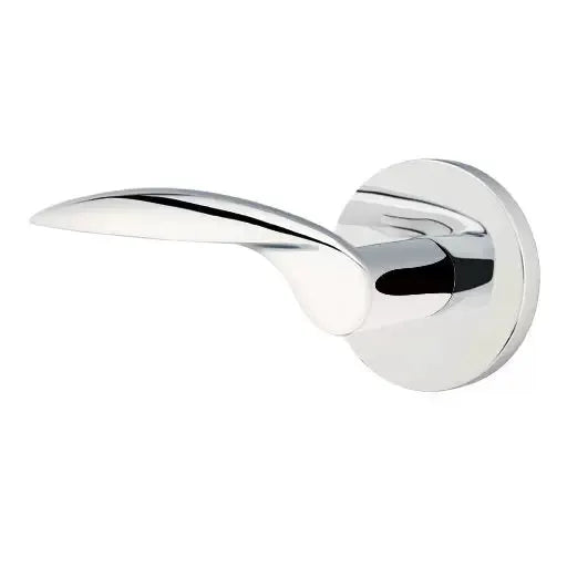 polished chrome door lever
