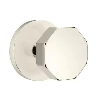 Emtek Octagon Door Knob with Disk Rose by Emtek