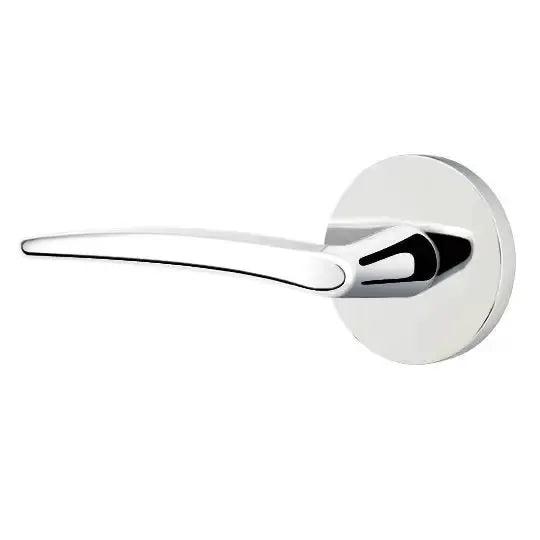 polished chrome door lever