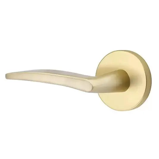Emtek Poseidon Door Lever with Disk Rose by Emtek