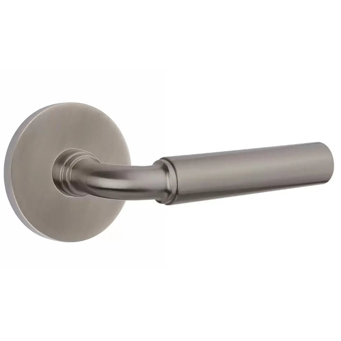 Emtek Smooth Lever with R-Bar Stem and Disk Rose by Emtek
