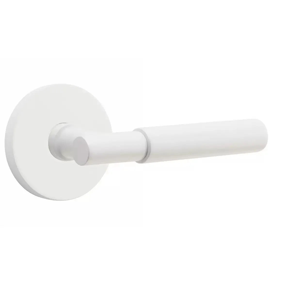 Emtek Smooth Lever with T-Bar Stem and Disk Rose by Emtek