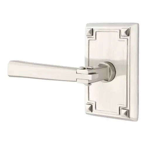 Emtek Arts and Crafts Door Lever with Arts and Crafts Rose by Emtek
