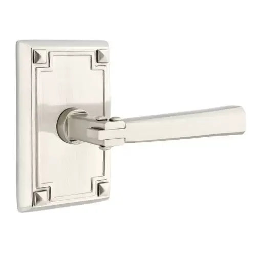 Emtek Arts and Crafts Door Lever with Arts and Crafts Rose by Emtek