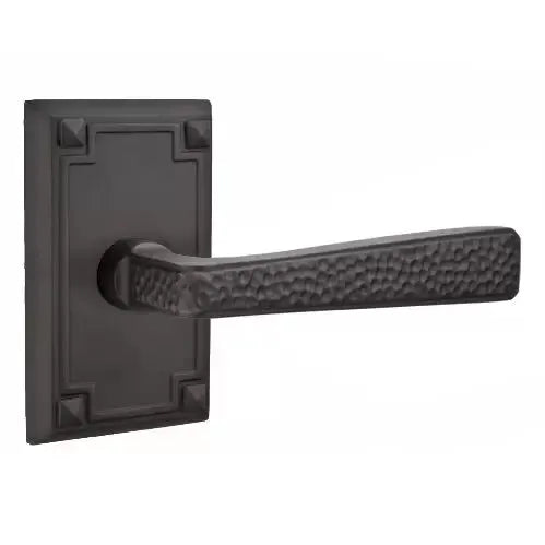 flat black door levers