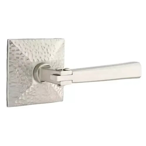 Emtek Arts and Crafts Door Lever with Hammered Rose by Emtek
