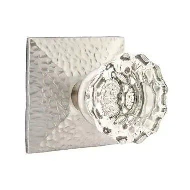 Emtek Astoria Door Knob with Hammered Rose by Emtek