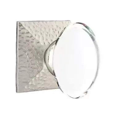Emtek Hampton Door Knob with Hammered Rose by Emtek