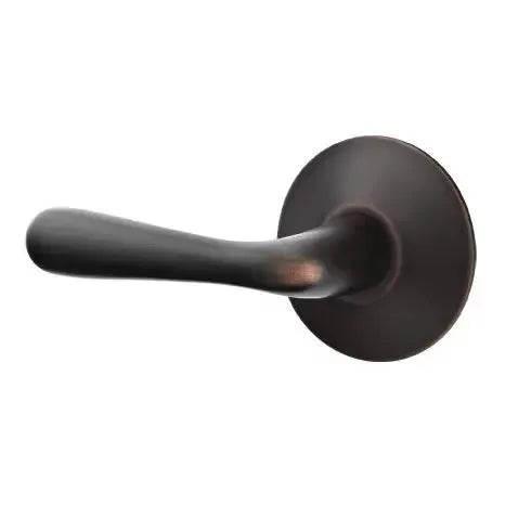 Emtek Basel Door Lever with Modern Rose by Emtek