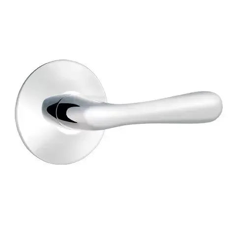 Emtek Basel Door Lever with Modern Rose by Emtek