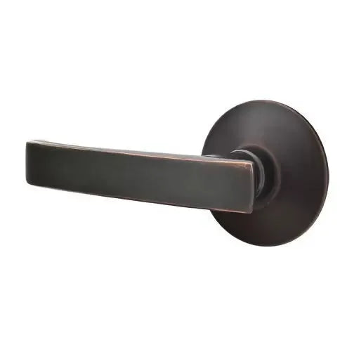 Emtek Geneva Door Lever with Modern Rose by Emtek