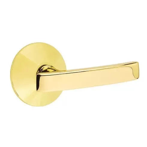 Emtek Geneva Door Lever with Modern Rose by Emtek