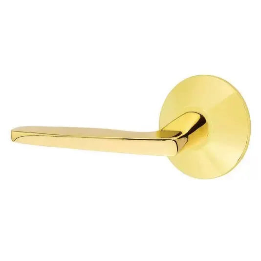 Emtek Hermes Door Lever with Modern Rose by Emtek