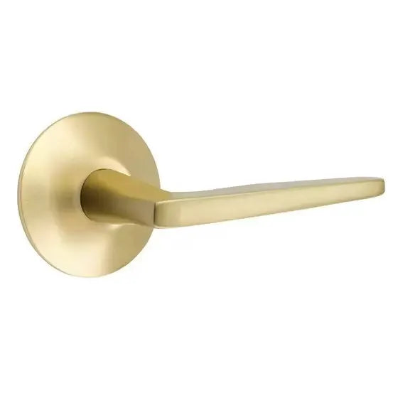 Emtek Hermes Door Lever with Modern Rose by Emtek