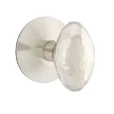 Emtek Hammered Egg Door Knob with Modern Rose by Emtek