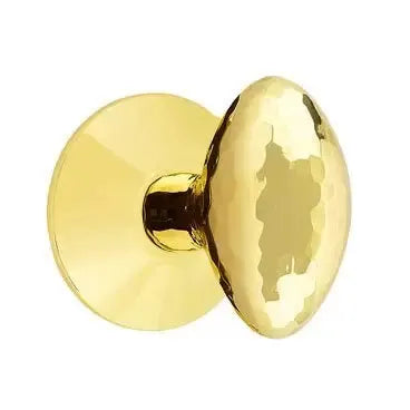 Emtek Hammered Egg Door Knob with Modern Rose by Emtek