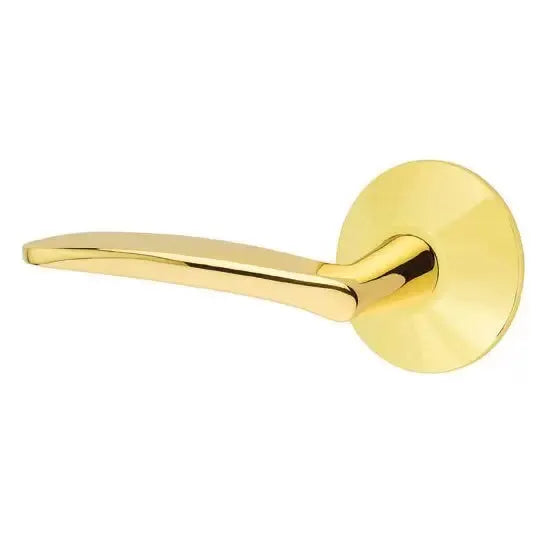 Emtek Poseidon Door Lever with Modern Rose by Emtek
