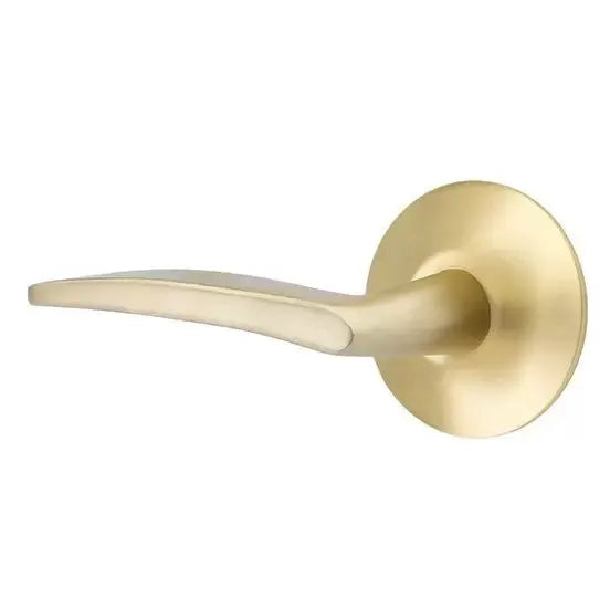Emtek Poseidon Door Lever with Modern Rose by Emtek