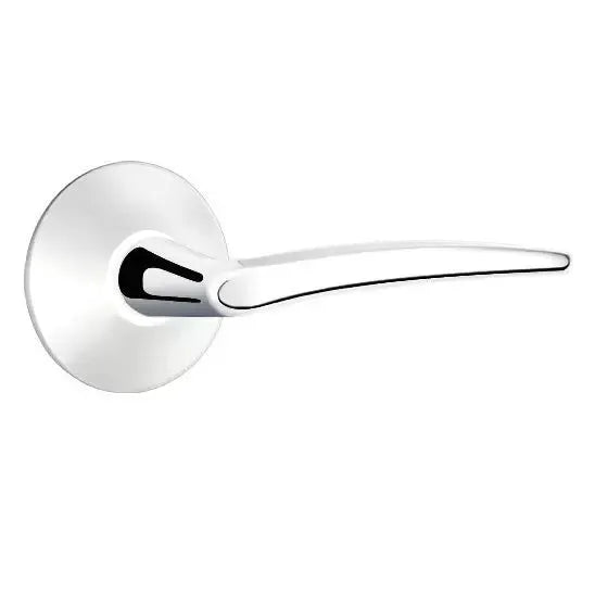 Emtek Poseidon Door Lever with Modern Rose by Emtek