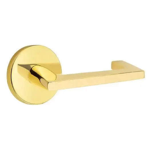 Emtek Right Handed Argos Door Lever with Disk Rose by Emtek