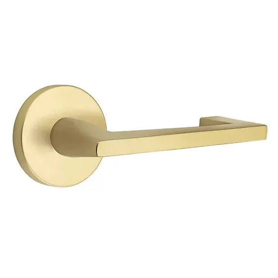 Emtek Right Handed Argos Door Lever with Disk Rose by Emtek