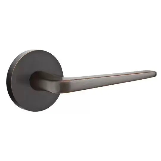 Emtek Athena Door Lever with Disk Rose by Emtek
