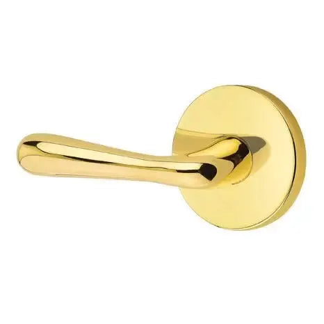 Emtek Basel Door Lever with Disk Rose by Emtek