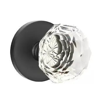 Emtek Diamond Door Knob with Disk Rose by Emtek