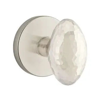 Emtek Hammered Egg Door Knob and Disk Rose by Emtek