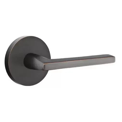 Emtek Helios Door Lever with Disk Rose by Emtek